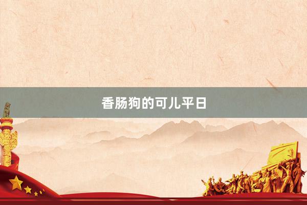 香肠狗的可儿平日